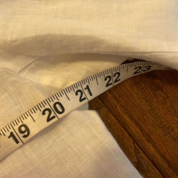 Eileen Fisher 100% Irish linen button front pocket blouse M - Picture 10 of 11